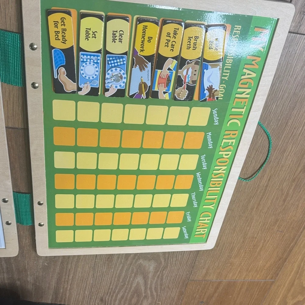 Melissa and Doug Magnetic Responsibility Chart with Colorful Magnets